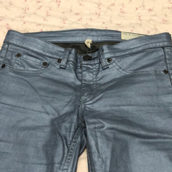 Rag & Bone Coated Denim Legging - Picture 2 of 5